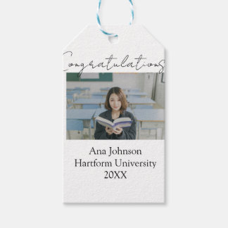 Etiquetas Para Regalos Congratulations photo graduate name university yea