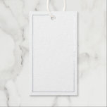 Etiquetas Para Regalos Consejos y deseos de plata para Bodas en blanco<br><div class="desc">Añada un toque personal a su boda con un consejo boda y desea una tarjeta de Relieve metalizado plateado. Esta tarjeta de consejo tiene un borde de Relieve metalizado plateado real sobre fondo blanco. Perfecto para boda, ducha de bebé, fiesta de cumpleaños, ducha de novia, soltera y cualquier ocasión especial....</div>