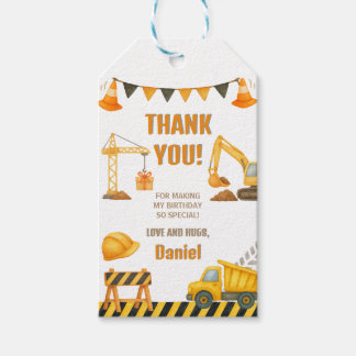 Etiquetas Para Regalos Construction Birthday Dump Truck