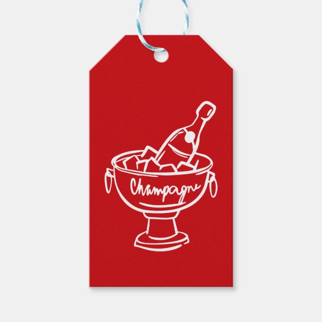 Etiquetas Para Regalos Coquette Champagne (Anverso)