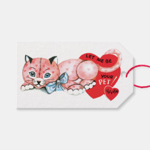 Etiquetas Para Regalos Corazón antiguo de San Valentín