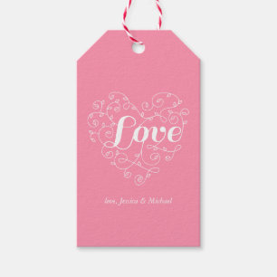Etiquetas Para Regalos Corazón del amor
