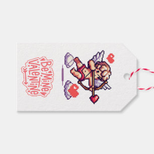 Etiquetas Para Regalos Corazón El día de San Valentín colorido cupido de