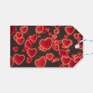 Etiquetas Para Regalos "Corazón rojo eterno: un símbolo de amor"