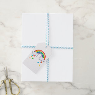 Etiquetas Para Regalos Corazones de arcoiris coloridos suenan gay en el q
