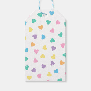 Etiquetas Para Regalos Corazones de dulzura Kawaii Pastel