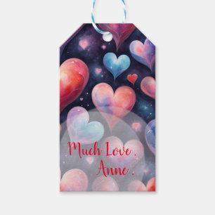 Etiquetas Para Regalos Corazones de San Valentín
