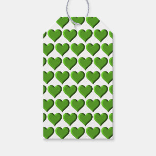 Etiquetas Para Regalos Corazones verdes