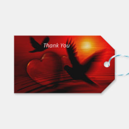 Etiquetas Para Regalos Corazones y palomas