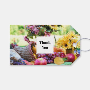 Etiquetas Para Regalos Cornucopia Autumn Harvest Chef's Table Gracias