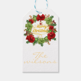 Etiquetas Para Regalos corona de navidades