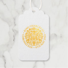 Etiquetas Para Regalos Coronación Emblem Rey Carlos III