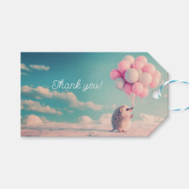 Etiquetas Para Regalos Corta erogata con globos de cumpleaños, personaliz