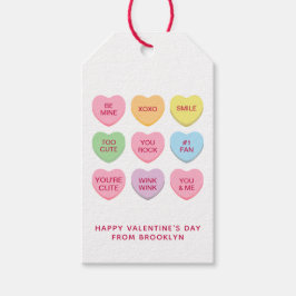 Etiquetas Para Regalos Corta y divertida conversación personalizado coraz