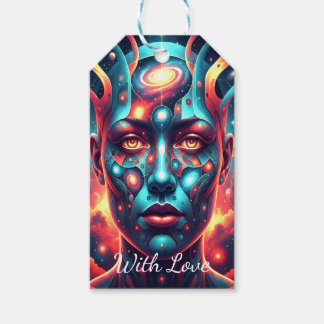 Etiquetas Para Regalos Cosmic+Mosaic+Face