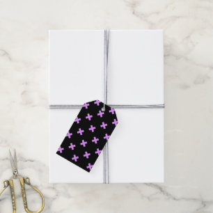 Etiquetas Para Regalos Costillas de lino sobre negro