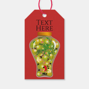 Etiquetas Para Regalos Cotos de la aceituna y de las hierbas