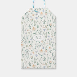 Etiquetas Para Regalos Cottagecore Botánico Pradera Vintage Marfil Person