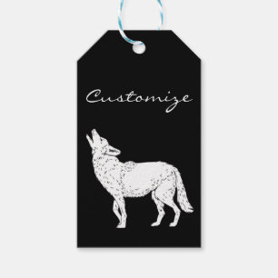 Etiquetas Para Regalos Coyote que grita Thunder_Cove