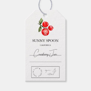 Etiquetas Para Regalos Cranberry Hang Tag