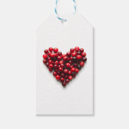 Etiquetas Para Regalos Cranberry Heart