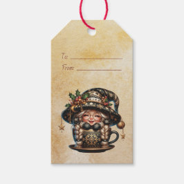 Etiquetas Para Regalos Crea Tu Propia Taza de Té con Gnomo Mágico de Navi