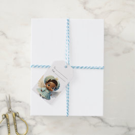 Etiquetas Para Regalos Crea Tu Propio Ángel de Navidad de Niña Negra Lind