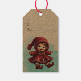 Etiquetas Para Regalos Crea tu propio Chica de canto de Navidad