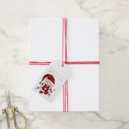 Etiquetas Para Regalos Crea Tu Propio Gnome de Navidad Señora Alegre