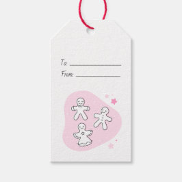 Etiquetas Para Regalos Crea tu propio jengibre retro rosa navidad