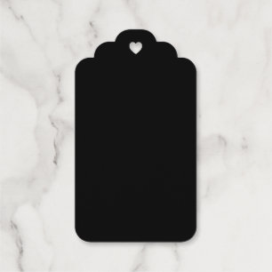 Etiquetas Para Regalos Crear su propio diseño personalizado negro