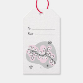 Etiquetas Para Regalos Crear sus propios Navidades Retro String Lights