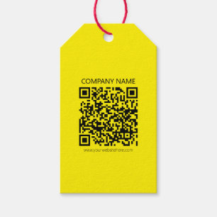 Etiquetas Para Regalos Crear un código QR   Fácilmente visto en amarillo 