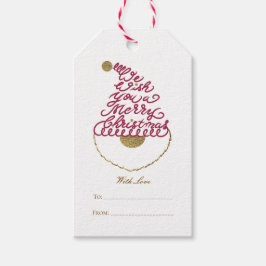 Etiquetas Para Regalos Create Your Own Glitter Santa Modern Christmas 
