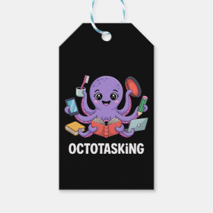 Etiquetas Para Regalos Creatura de Octotasking en modo multitarea