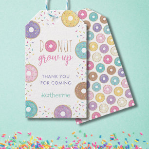 ETIQUETAS PARA REGALOS CRECIMIENTO DE DONUT