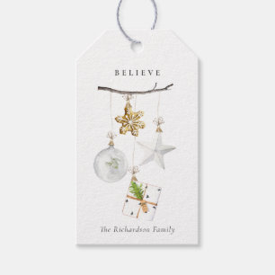 Etiquetas Para Regalos Creen los Ornamentos de Navidad de la Estrella Coo