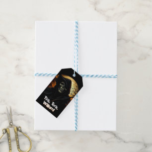 Etiquetas Para Regalos Creepy Grim Reaper Cumpleaños