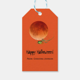 Etiquetas Para Regalos Creepy Spider Blood Moon Halloween Party Favores