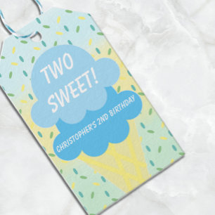 Etiquetas Para Regalos Crema de hielo 2º cumpleaños