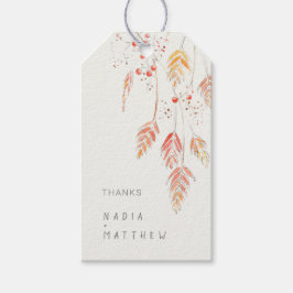 Etiquetas Para Regalos crema naranja de hierbas bodas