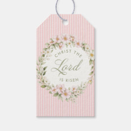 Etiquetas Para Regalos Cristo el Señor ha Resucitado | Flores de Primaver