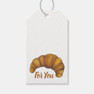 Etiquetas Para Regalos Croissants calientes y mariscos pastelería frances