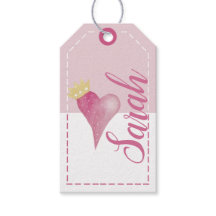 Crown Heart Pastel Rubor Watercolor Art