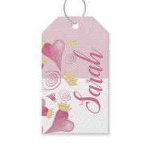 Crown Heart Pastel Rubor Watercolor Monogramado