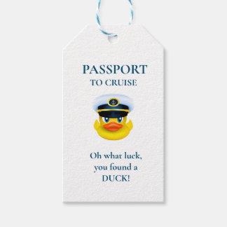 Etiquetas Para Regalos Crusing Duck Tag - ¡Para la mejor cacería de pato!