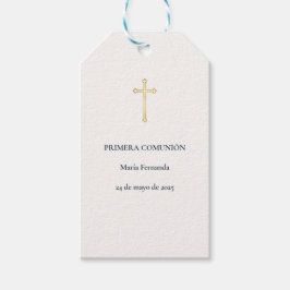Etiquetas Para Regalos Cruz de Primera Comunión