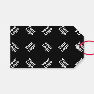 Etiquetas Para Regalos Cualquier logotipo o imagen subida   Patrón disper