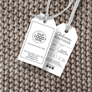 Etiquetas Para Regalos Cuang mínimo de precio de la ropa con logotipo bla