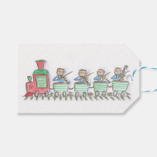 Etiquetas Para Regalos Cuarteto de cadena de tren